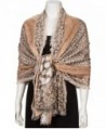 Sakkas Leopard Pashmina Scarf / Stole / Wrap / Shawl - Brown - CZ11FZRIHM3