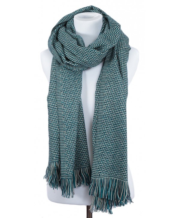 Portola Thick Cold Weather Scarf 78" x 28" - Teal - CA12NG8WFGH