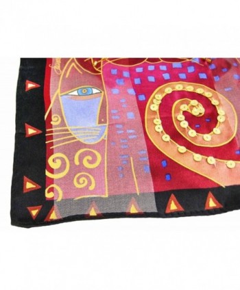 Laurel Burch Artistic Sequin Crimson in Fashion Scarves