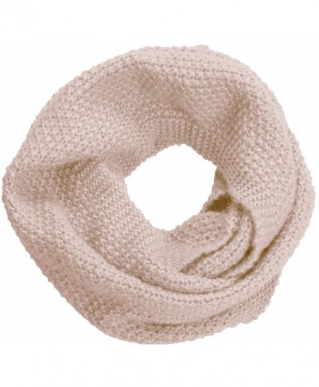 NEOSAN Women Warm Chunky Ribbed Knit Winter Infinity Loop Scarf - Cross Khaki - C4184T5QLR8