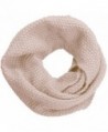 NEOSAN Women Warm Chunky Ribbed Knit Winter Infinity Loop Scarf - Cross Khaki - C4184T5QLR8