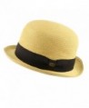 Summer Bowler Fedora Hat Natural