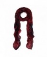 Premium Unique Long Paisley Floral Scarf Wrap - Different Colors Available - Burgundy - C211OPPYHWZ