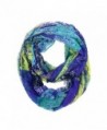 Wrapables Lightweight Voile Infinity Scarf - Green Purple - CW1865377GU