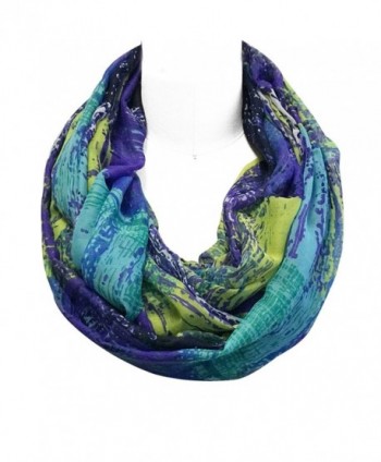 Wrapables Lightweight Voile Infinity Purple in Fashion Scarves