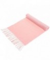 100% Cashmere Wool Scarf Solid Colors Made in Germany - Pink - CG12EDVIZ55