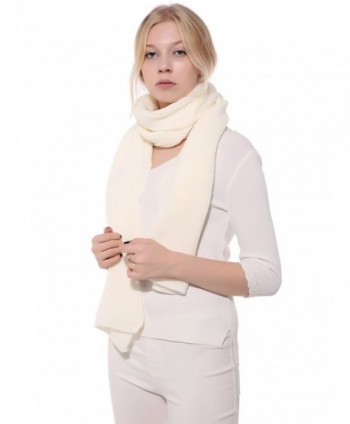 Anboor Luxurious Knitted Scarf White
