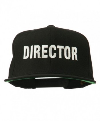 E4hats Director Embroidered Flat Bill