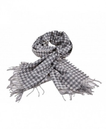 Womens Houndstooth Scarf Pashmina Muffler in Wraps & Pashminas