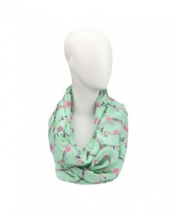 DEESEE(TM) Women Ladies Flamingos Pattern Print Voile Wrap Shawl Scarf - CR12N14DCIP