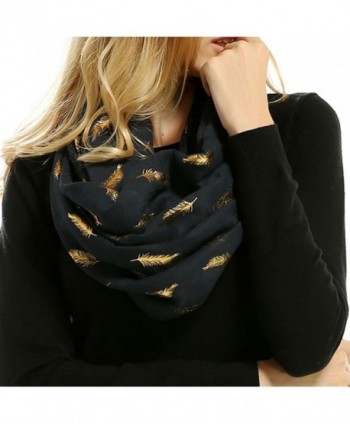 Women Feather Lightweight Bronzing Scarves