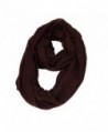 Obling Infinity Loop Scarf Women Large Solid Soft Lightweight Snood - Dark Coffee - C9188HY6Q87