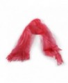 Scarf With Double Layers - OKEER Unisex Solid Color Silk Cotton Fabric Scarves Wraps - Red - C41840LGURU