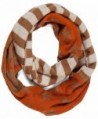 Aoloshow American Flag Scarf Infinity Knit Necktie Warmer - A Orange-White&Khaki - CQ126P6ZNUL