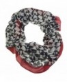 Alabama Shaped Houndstooth Lightweight Thin Poly Infinity Scarf - Roll Tide Pride - Houndstooth - C812N1KMEH7