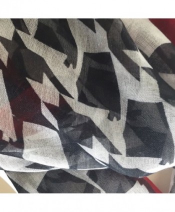 Alabama Shaped Houndstooth Lightweight Infinity in Fashion Scarves