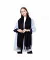 Women's Cashmere Scarves Shawls Super Soft Warm Scarf Winter Long Fashion Pure Color For Men - Black - CN188KNLM6H