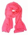 Fashion Polyester Solid Long Scarf(All 3 Colors Available) - Neon Pink - C311DEYJIOP
