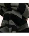 TrendsBlue Premium Striped Scarf Black