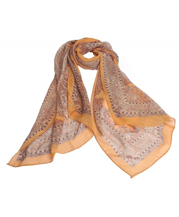 Jemis Women's Retro Scarf - Orange - CS11WCOLXU5