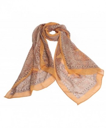 Jemis Womens Retro Scarf Orange