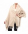 Alpine Swiss Women's Pashmina Button Up Shawl Cape Poncho Blanket Scarf Wrap - Beige - C21284AETGJ