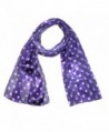 CTM Womens Satin Polka Scarf