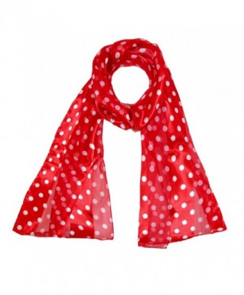 CTM Womens Satin Polka Scarf in Fashion Scarves