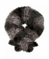 Gradient Plush Faux Fur Scarf - Brown - CT11C9B14P5
