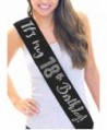 It's My 18th Birthday! Rhinestone Sash 18th Brithday Gift by RhinestonSash.com - Black - CI12J6M5JQT