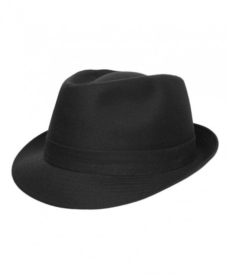 Classic Italy Trilby Trilby Hat - Noir - CU11B51XHI7