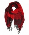 Sakkas Aubry dual colored ranunculus border soft Pashmina/ Shawl/ Wrap/ Stole - Red - CU124TLXJ6J