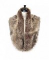 Caracilia Extra Large Men Women's Faux Fur Collar Scarf for Winter Coat - Fox - C71867YIEEI