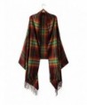 FFLMYUHULIU Women's Comfort Long Scarf Blanket Tartan Checked Poncho Shawl Wrap Cape - 0771-03 - CT186HMI4I0