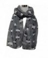 Wensltd Clearance Women Cute Sheep Print Scarf Wraps Shawl Scarf - Gray - C5129UWMWQ5