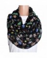 TOOTO Merry Christmas Sheer Lightweight Scarf Print Shawl For Christmas Season - Infinity Scarf - CQ188Y9HCT3