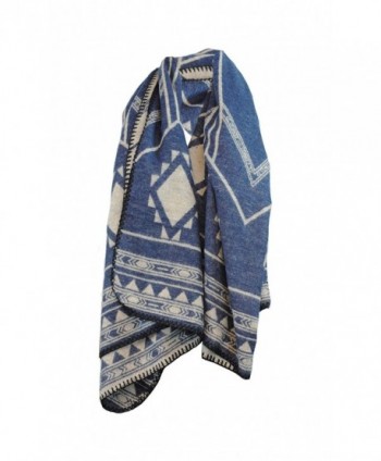 Poncho Winter Scarf Knitted Shawl in Wraps & Pashminas