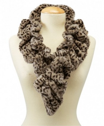 Womens Faux Fur Scarf Scrunchie