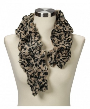 Womens Faux Fur Scarf Scrunchie in Fashion Scarves