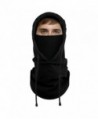 Lonew Balaclava Fleece Hood Heavyweight - Black - C0188HMKOM2