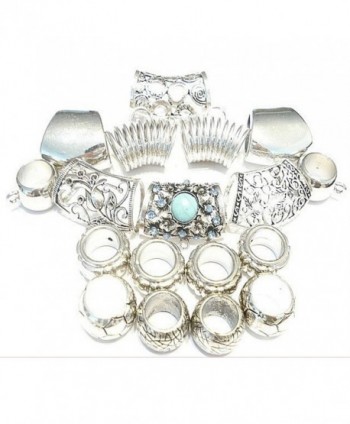Wholesale Scarf Jewelry Bails Tubes Slides 9 Designs 18pc DIY Fit Fashion Scarf - CY11D3MVHVF
