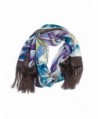 TexereSilk Women's 100% Silk Shawl Wrap - Hand Painted Gifts for Her AS0001 - Multicolored - C411270YFHR