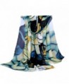 Sandistore Fashion Lady Long Wrap Women's Shawl Chiffon Scarf Scarves - Blue - CW12MZT7SXR