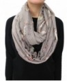 Lina & Lily Unicorn Horse Print Infinity Women's Scarf Lightweight - Grey - CP11R49INVF