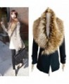 DZT1968 Women Faux Fox Fur Collar Scarf Shawl Collar Wrap Scarves - C - CF1280IHWFB