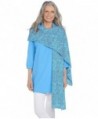 Coolibar UPF 50+ Women's Beach Shawl - Sun Protective - Turquoise Aztec Geo - C01822M3M2U