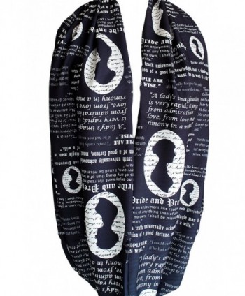 Etwoas Austen Prejudice Quotes Infinity in Fashion Scarves