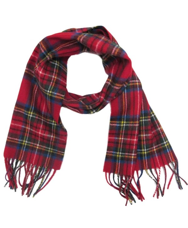 Ingles Buchanan 100% Wool Plaid Scarves - Made In Scotland - 12 Tartan Choice - Royal Stewart - CL11HANW58L