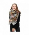 Women's Plaid Blanket Scarf Winter Scarf Large Winter Tartan Checked Wrap Shawl - K: Brown Assorted - C0186WRZY4W