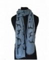 Pamper Yourself Now Women's Big Greyhound Scarf - Sky Blue - CM12I7A5E8D